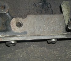 engine number stamp - original