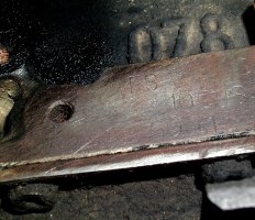 engine number stamp - forged